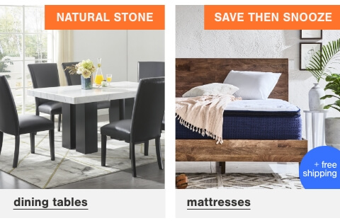 New Natural Stone Tables, Bedding and Mattresses